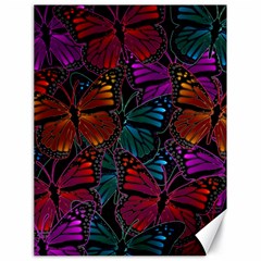 Colorful Monarch Butterfly Pattern Canvas 18  X 24  by SpinnyChairDesigns