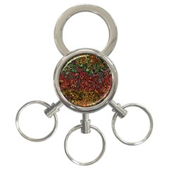 Stylish Fall Colors Camouflage 3-ring Key Chain by SpinnyChairDesigns