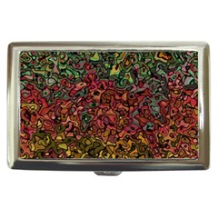 Stylish Fall Colors Camouflage Cigarette Money Case by SpinnyChairDesigns