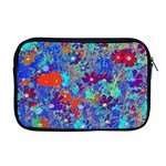 Cosmos Flowers Blue Red Apple MacBook Pro 17  Zipper Case Front