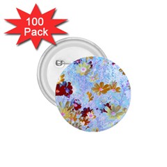 Cosmos Flowers Ligh Blue 1 75  Buttons (100 Pack)  by DinkovaArt