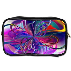 Rainbow Painting Pattern 2 Toiletries Bag (two Sides) by DinkovaArt