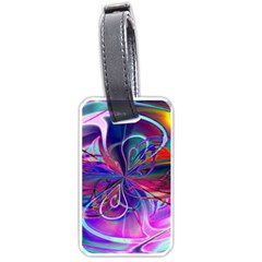 Rainbow Painting Pattern 2 Luggage Tag (one Side) by DinkovaArt
