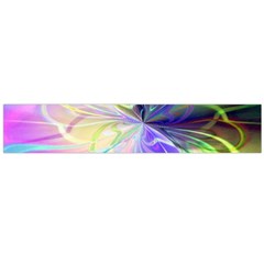 Rainbow Painting Patterns 3 Large Flano Scarf  by DinkovaArt