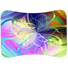 Rainbow Painting Patterns 3 Velour Seat Head Rest Cushion by DinkovaArt