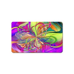Rainbow Painting Pattern 4 Magnet (name Card) by DinkovaArt