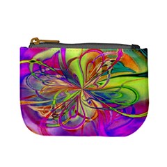 Rainbow Painting Pattern 4 Mini Coin Purse by DinkovaArt