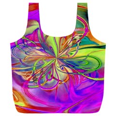 Rainbow Painting Pattern 4 Full Print Recycle Bag (xxl) by DinkovaArt