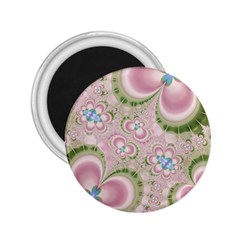 Pastel Pink Abstract Floral Print Pattern 2 25  Magnets by SpinnyChairDesigns