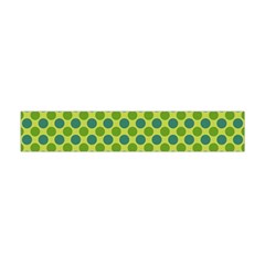 Green Polka Dots Spots Pattern Flano Scarf (mini)