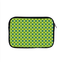 Green Polka Dots Spots Pattern Apple Macbook Pro 15  Zipper Case