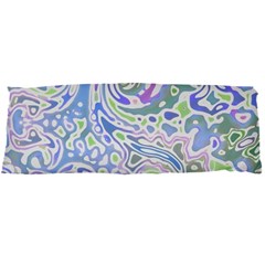 Colorful Pastel Floral Swirl Watercolor Pattern Body Pillow Case Dakimakura (two Sides) by SpinnyChairDesigns