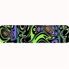 Green And Black Abstract Pattern Large Bar Mats by SpinnyChairDesigns