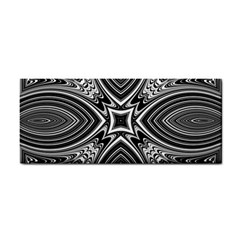 Black And White Intricate Pattern Hand Towel by SpinnyChairDesigns