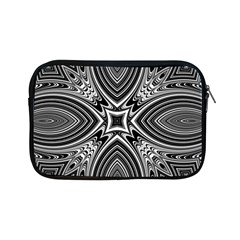 Black And White Intricate Pattern Apple Ipad Mini Zipper Cases by SpinnyChairDesigns