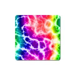 Colorful Tie Dye Pattern Texture Square Magnet