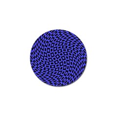 Abstract Black And Purple Checkered Pattern Golf Ball Marker (4 Pack) by SpinnyChairDesigns