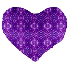 Geometric Galaxy Pattern Print Large 19  Premium Flano Heart Shape Cushions by dflcprintsclothing