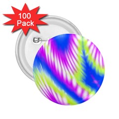 Colorful Blue Purple Pastel Tie Dye Pattern 2.25  Buttons (100 pack) 