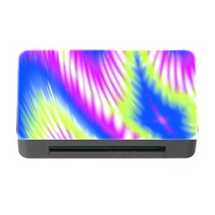 Colorful Blue Purple Pastel Tie Dye Pattern Memory Card Reader With Cf by SpinnyChairDesigns