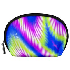 Colorful Blue Purple Pastel Tie Dye Pattern Accessory Pouch (large) by SpinnyChairDesigns