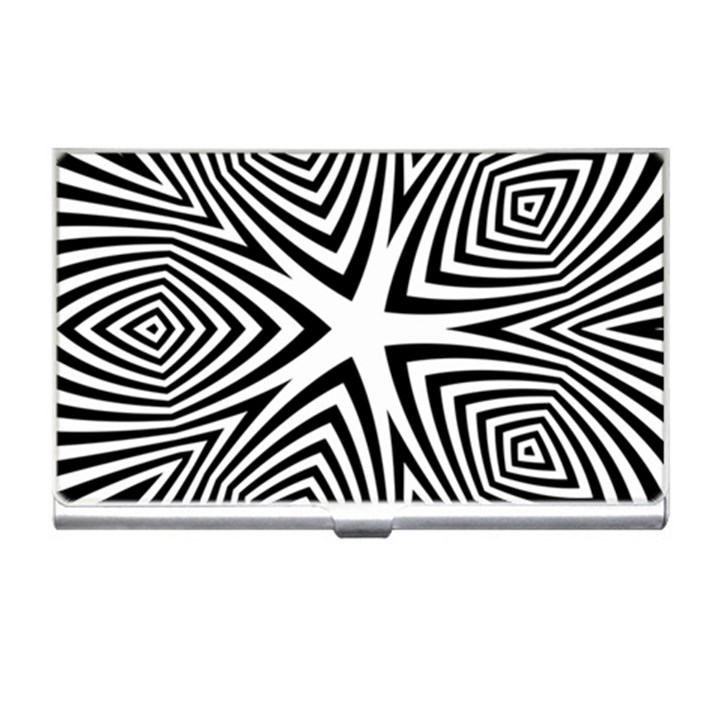 Abstract Zebra Stripes Pattern Business Card Holder