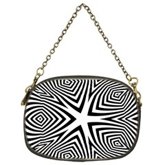 Abstract Zebra Stripes Pattern Chain Purse (one Side) by SpinnyChairDesigns