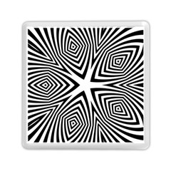 Abstract Zebra Stripes Pattern Memory Card Reader (square) by SpinnyChairDesigns