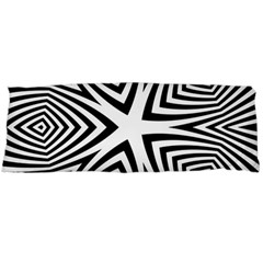 Abstract Zebra Stripes Pattern Body Pillow Case (dakimakura) by SpinnyChairDesigns