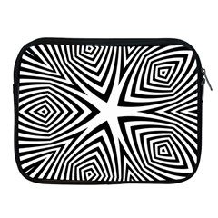 Abstract Zebra Stripes Pattern Apple Ipad 2/3/4 Zipper Cases by SpinnyChairDesigns