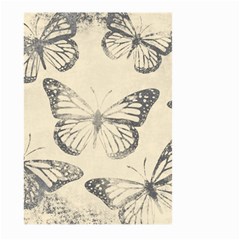 Vintage Ink Stamp On Paper Monarch Butterfly Large Garden Flag (two Sides) by SpinnyChairDesigns