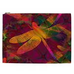Dragonflies Abstract Colorful Pattern Cosmetic Bag (XXL) Front
