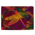 Dragonflies Abstract Colorful Pattern Cosmetic Bag (XXL) Back