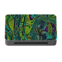 Jungle Print Green Abstract Pattern Memory Card Reader With Cf by SpinnyChairDesigns