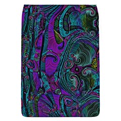 Purple Teal Abstract Jungle Print Pattern Removable Flap Cover (s) by SpinnyChairDesigns