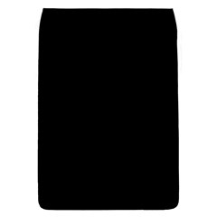 Plain Black Solid Color Removable Flap Cover (l) by FlagGallery
