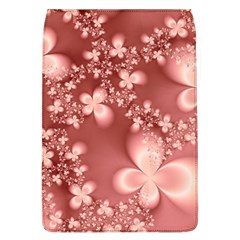 Tea Rose Colored Floral Pattern Removable Flap Cover (l) by SpinnyChairDesigns