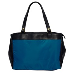 Mosaic Blue Pantone Solid Color Oversize Office Handbag by FlagGallery