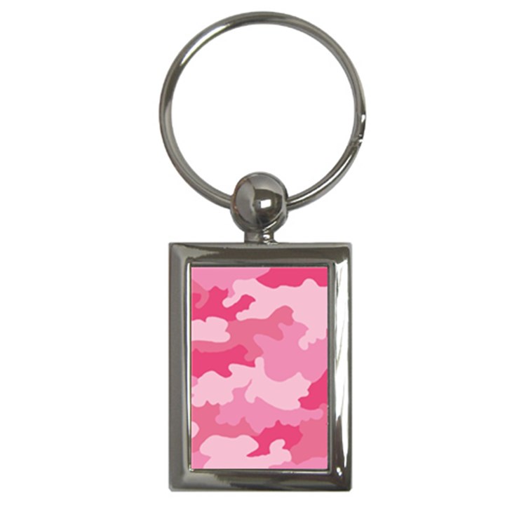 Camo Pink Key Chain (Rectangle)