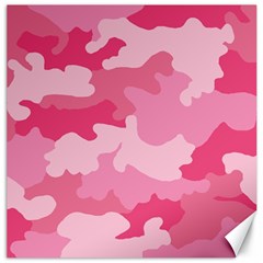 Camo Pink Canvas 12  X 12  by MooMoosMumma