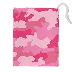 Camo Pink Drawstring Pouch (5xl) by MooMoosMumma