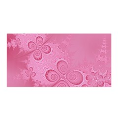 Pink Intricate Swirls Pattern Satin Wrap by SpinnyChairDesigns