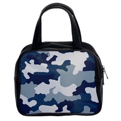 Camo Blue Classic Handbag (two Sides) by MooMoosMumma