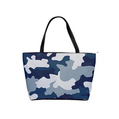 Camo Blue Classic Shoulder Handbag by MooMoosMumma