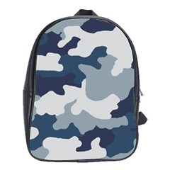 Camo Blue School Bag (large) by MooMoosMumma