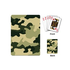 Camo Green Playing Cards Single Design (mini) by MooMoosMumma