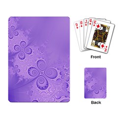 Purple Intricate Swirls Pattern Playing Cards Single Design (rectangle) by SpinnyChairDesigns