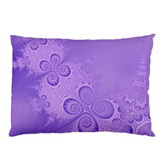 Purple Intricate Swirls Pattern Pillow Case (two Sides) by SpinnyChairDesigns