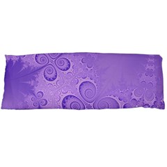 Purple Intricate Swirls Pattern Body Pillow Case (dakimakura) by SpinnyChairDesigns