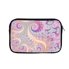 Pastel Pink Intricate Swirls Spirals  Apple Macbook Pro 13  Zipper Case by SpinnyChairDesigns